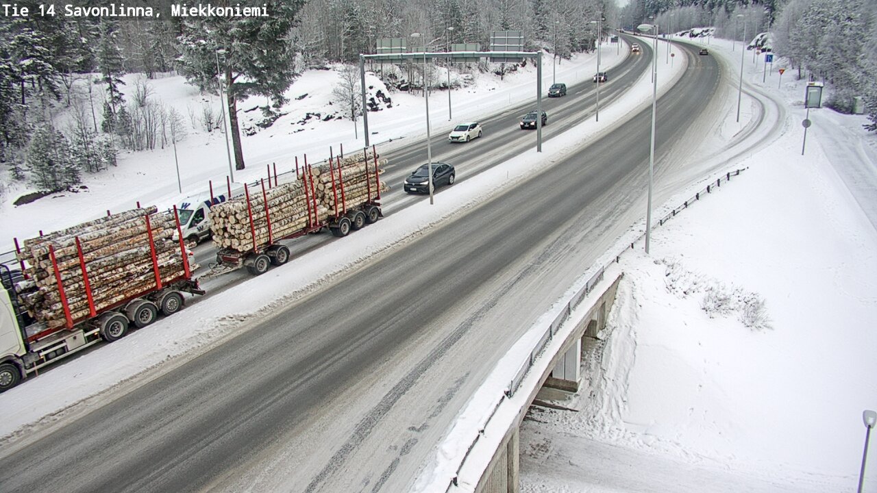Weather Camera Image Road 14 Savonlinna, Miekkoniemi, Savonlinna, Etelä-Savo