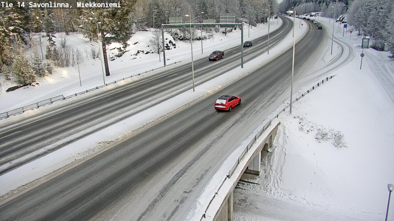 Weather Camera Image Road 14 Savonlinna, Miekkoniemi, Savonlinna, Etelä-Savo