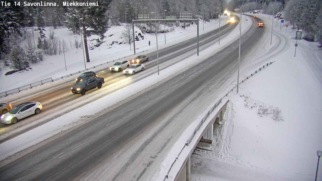 Weather Camera Image Road 14 Savonlinna, Miekkoniemi, Savonlinna, Etelä-Savo