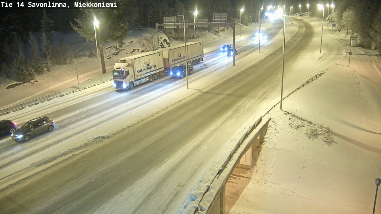 Weather Camera Image Road 14 Savonlinna, Miekkoniemi, Savonlinna, Etelä-Savo