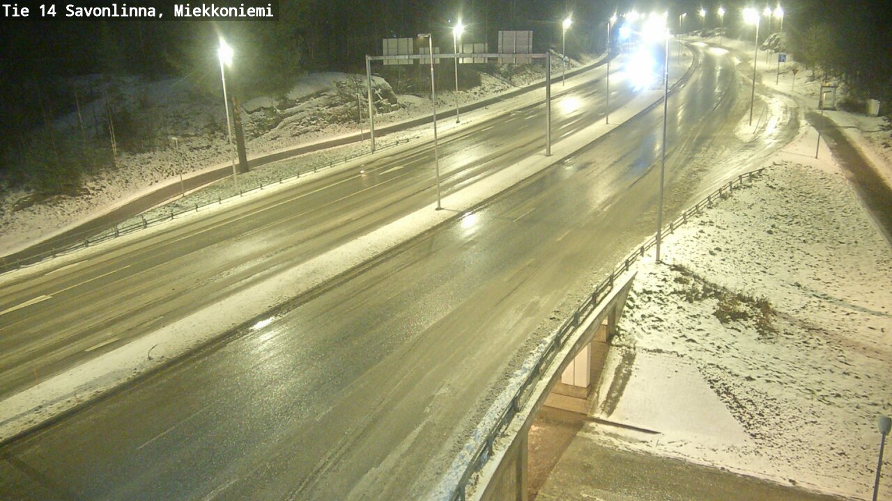 Weather Camera Image Väg 14 Nyslott, Miekkoniemi, Savonlinna, Etelä-Savo