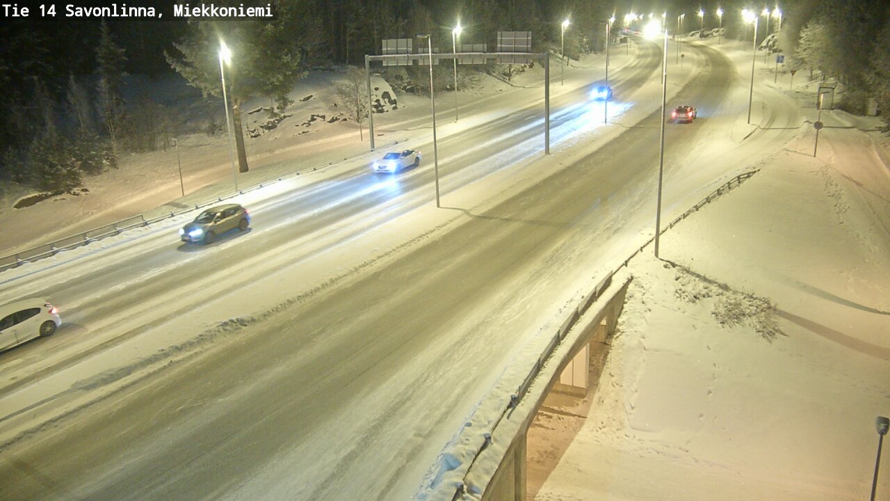 Weather Camera Image Väg 14 Nyslott, Miekkoniemi, Savonlinna, Etelä-Savo