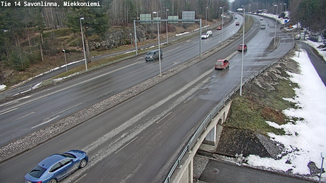 Weather Camera Image Väg 14 Nyslott, Miekkoniemi, Savonlinna, Etelä-Savo