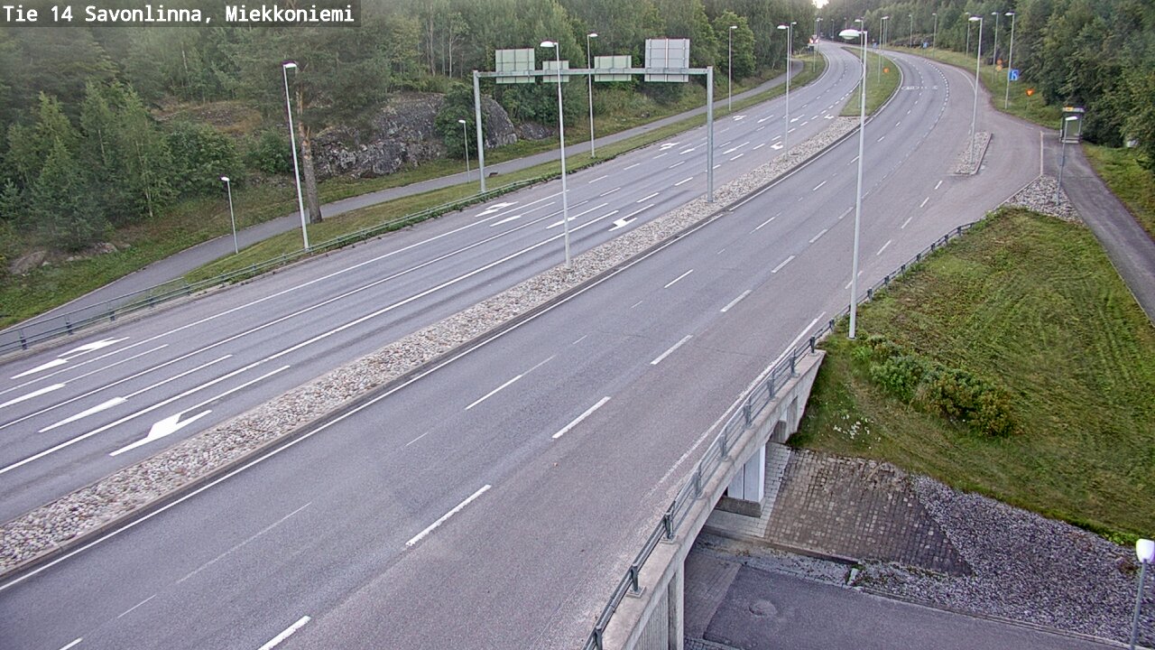 Weather Camera Image Road 14 Savonlinna, Miekkoniemi, Savonlinna, Etelä-Savo
