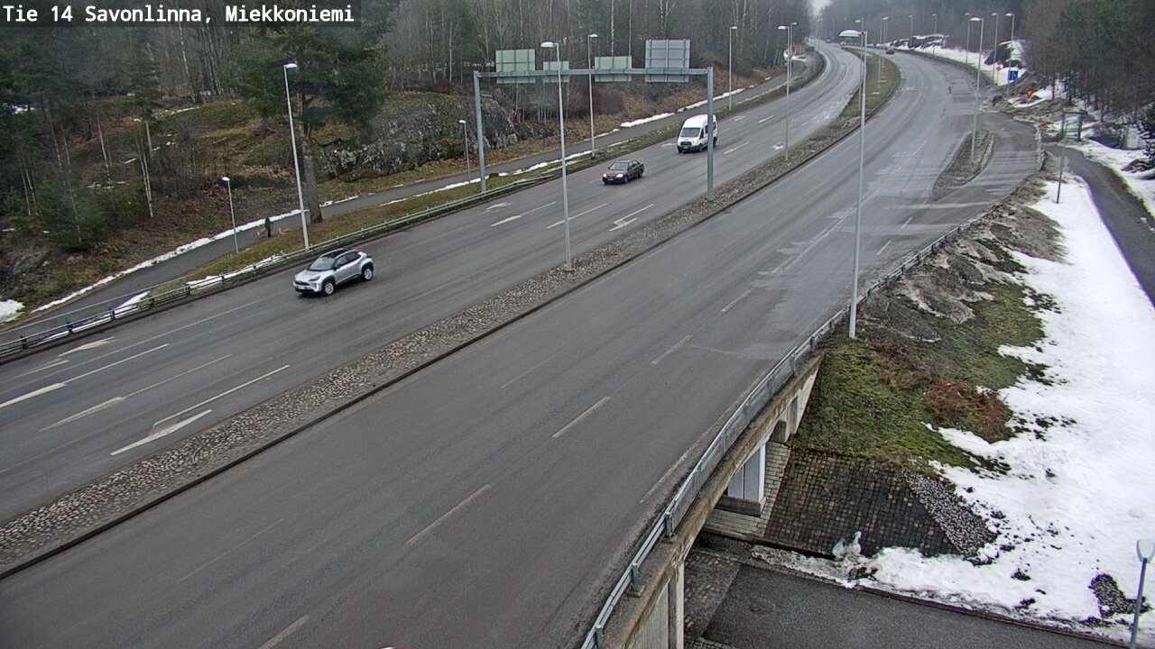 Weather Camera Image Väg 14 Nyslott, Miekkoniemi, Savonlinna, Etelä-Savo