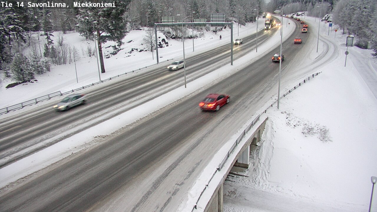 Weather Camera Image Road 14 Savonlinna, Miekkoniemi, Savonlinna, Etelä-Savo