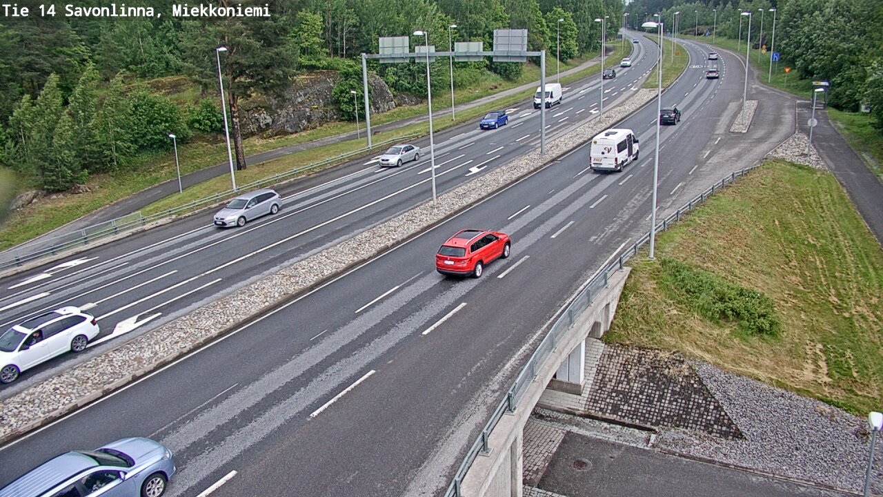 Weather Camera Image Road 14 Savonlinna, Miekkoniemi, Savonlinna, Etelä-Savo