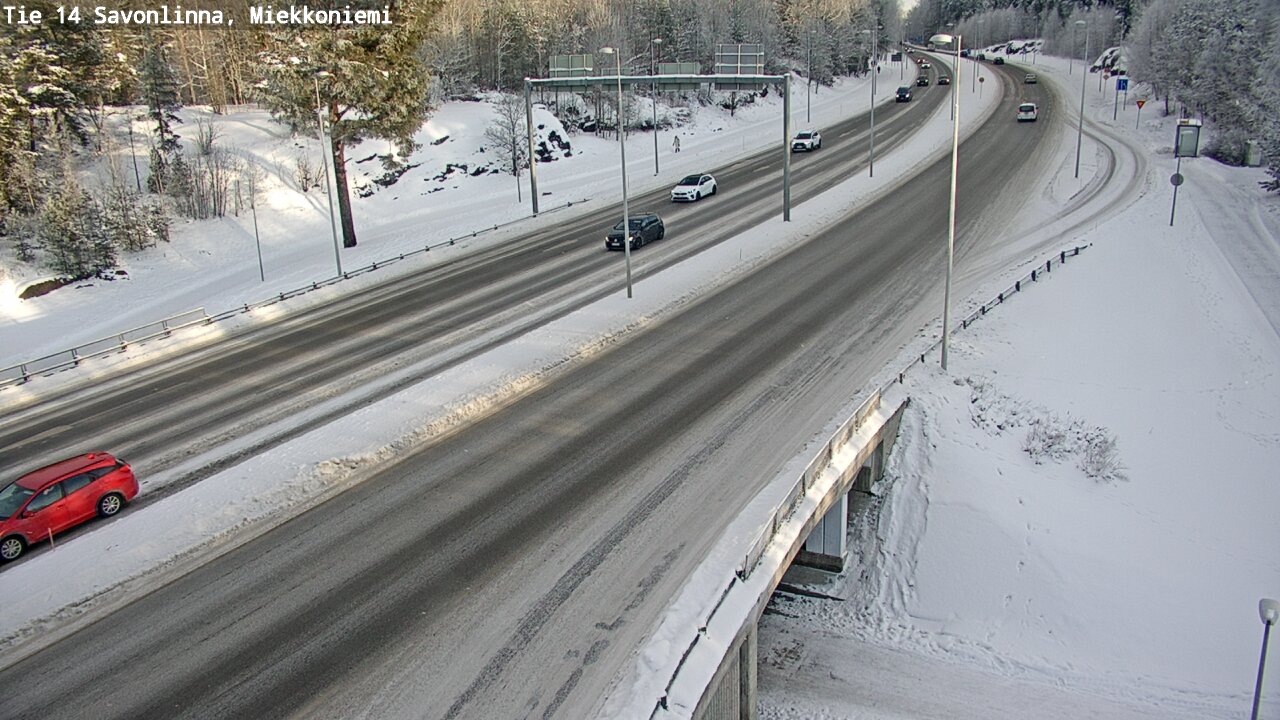 Weather Camera Image Road 14 Savonlinna, Miekkoniemi, Savonlinna, Etelä-Savo