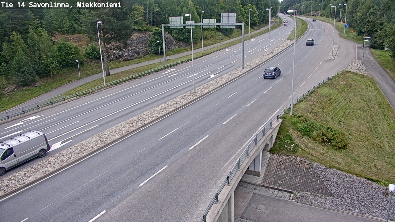 Weather Camera Image Väg 14 Nyslott, Miekkoniemi, Savonlinna, Etelä-Savo