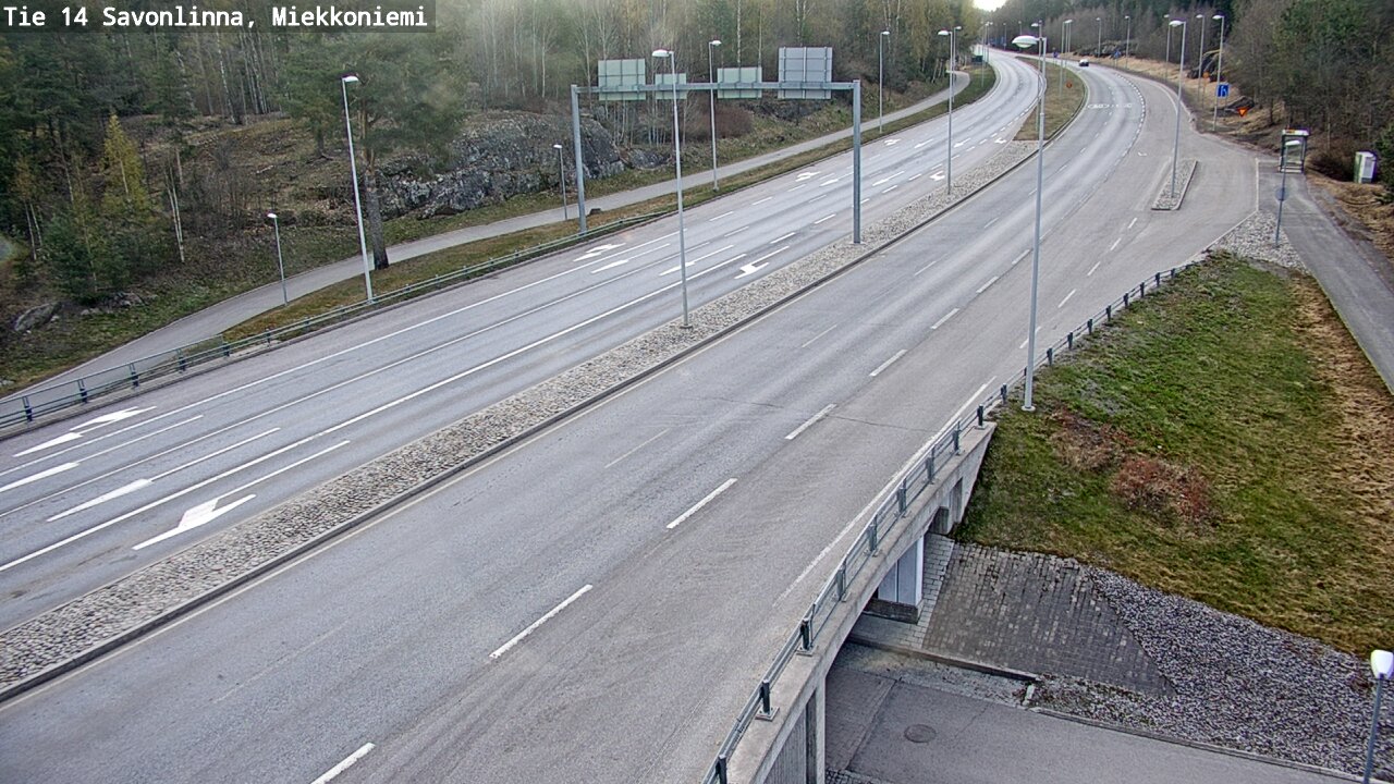 Weather Camera Image Väg 14 Nyslott, Miekkoniemi, Savonlinna, Etelä-Savo