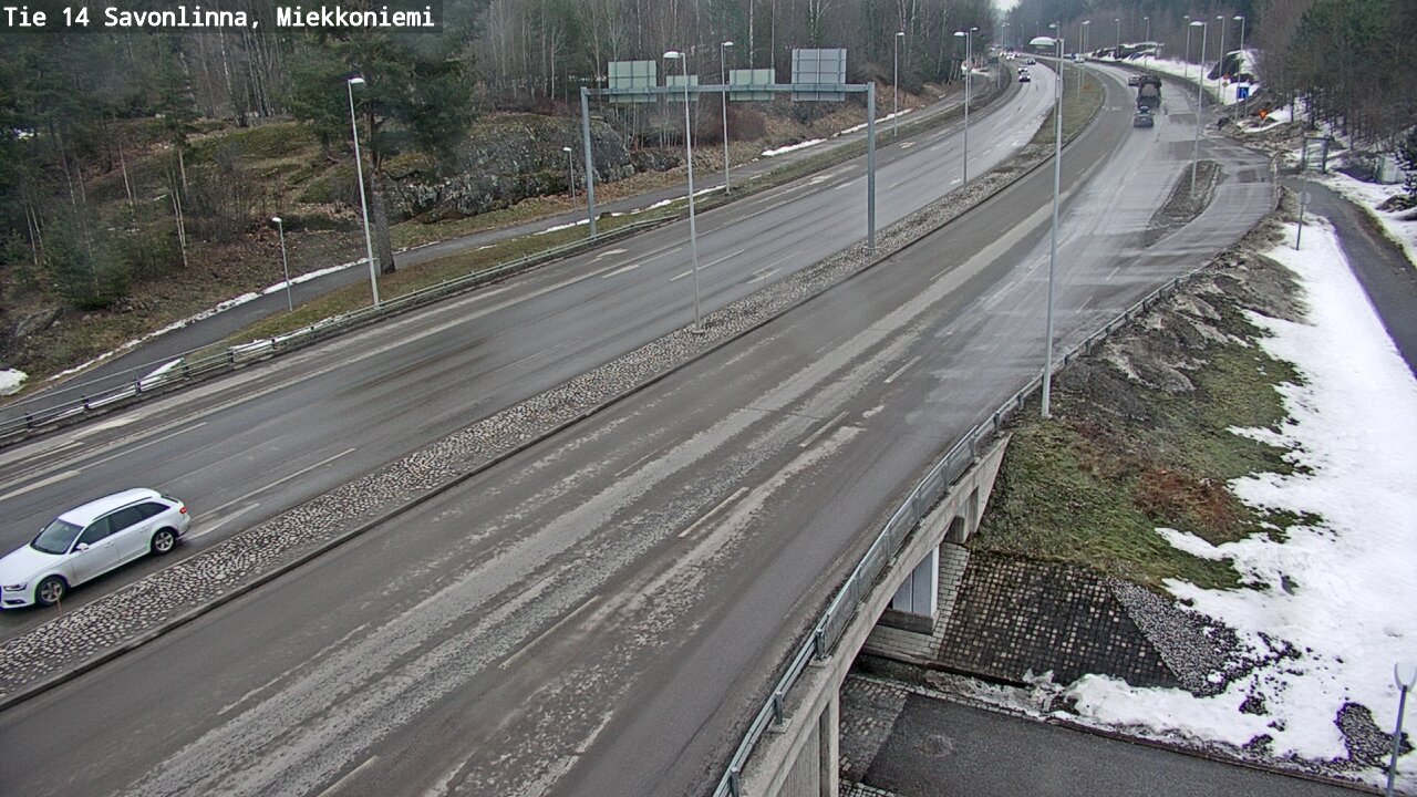 Weather Camera Image Väg 14 Nyslott, Miekkoniemi, Savonlinna, Etelä-Savo