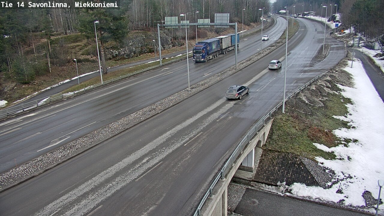 Weather Camera Image Väg 14 Nyslott, Miekkoniemi, Savonlinna, Etelä-Savo