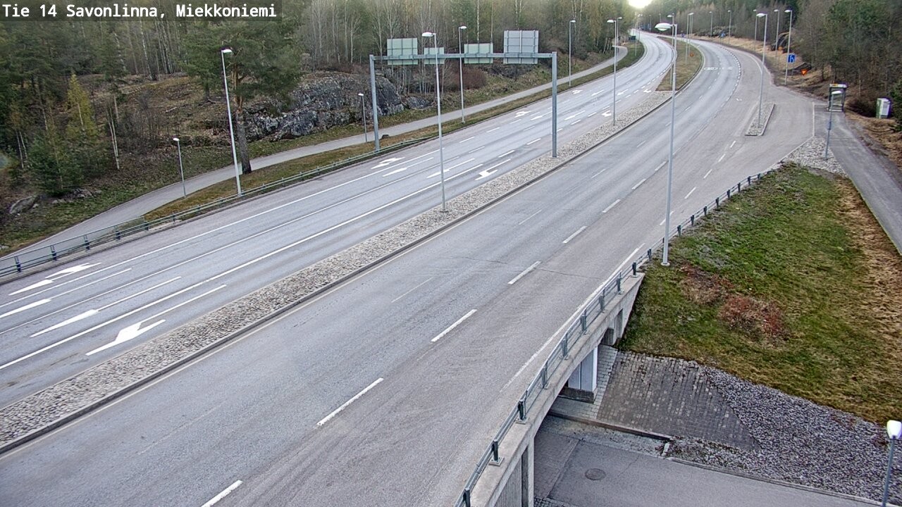 Weather Camera Image Väg 14 Nyslott, Miekkoniemi, Savonlinna, Etelä-Savo