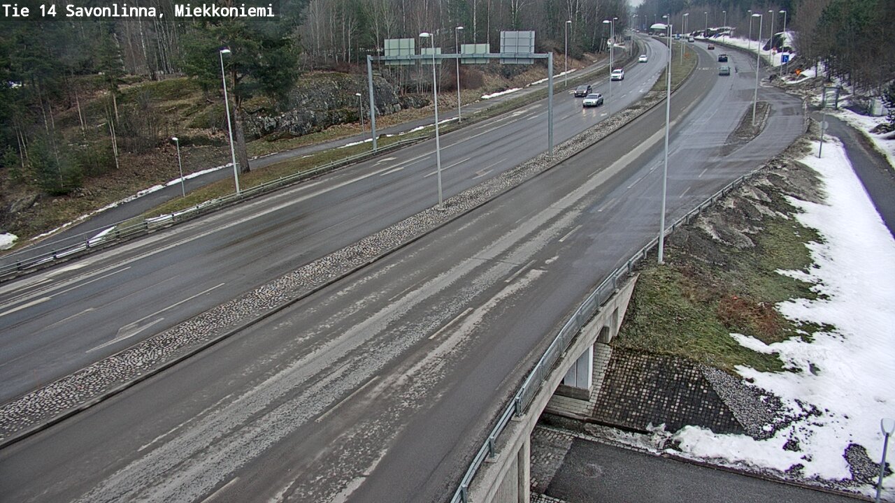 Weather Camera Image Väg 14 Nyslott, Miekkoniemi, Savonlinna, Etelä-Savo