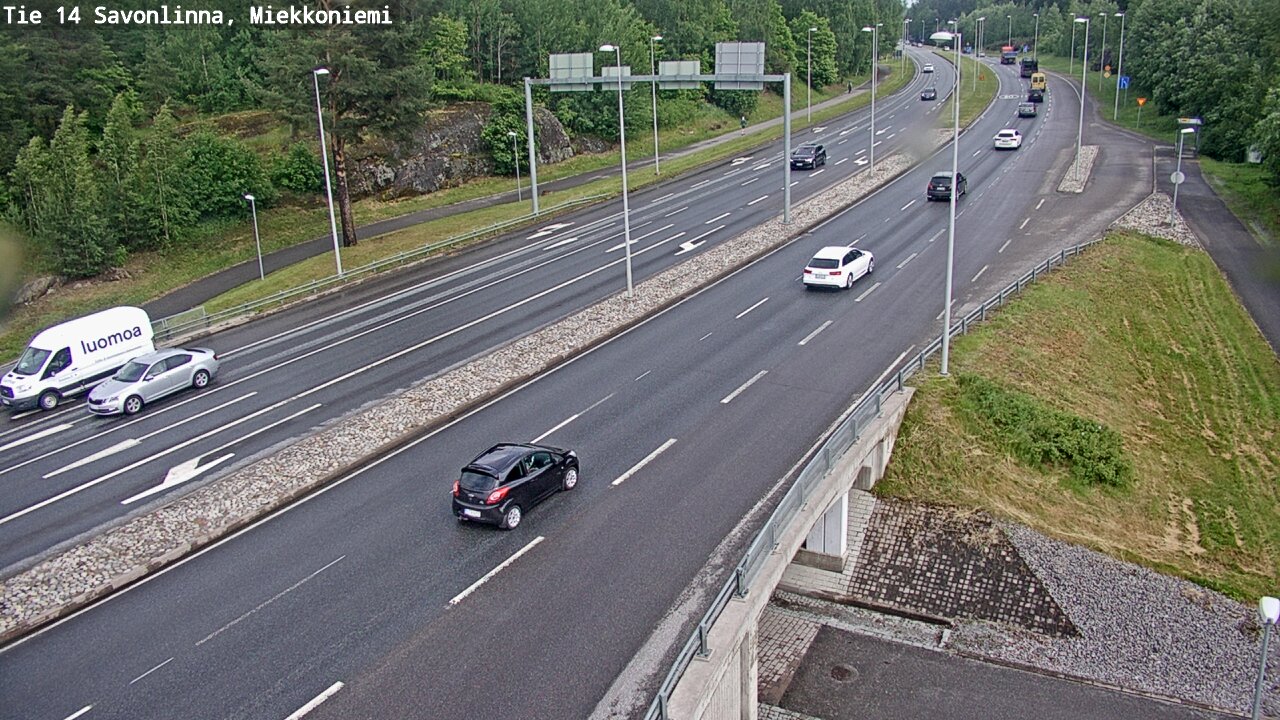 Weather Camera Image Road 14 Savonlinna, Miekkoniemi, Savonlinna, Etelä-Savo