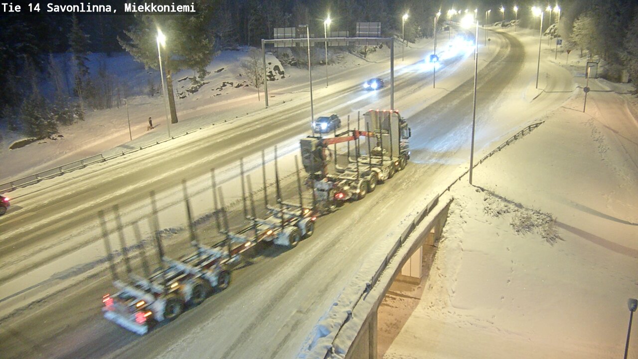 Weather Camera Image Road 14 Savonlinna, Miekkoniemi, Savonlinna, Etelä-Savo