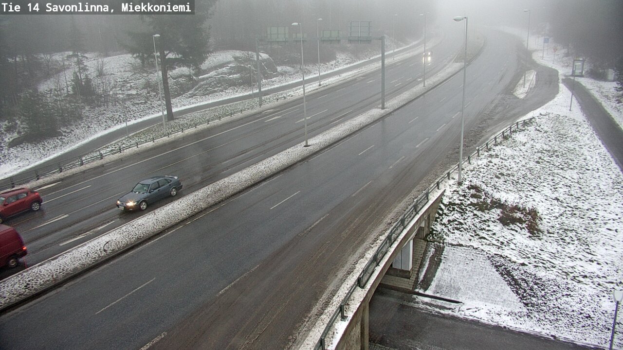 Weather Camera Image Väg 14 Nyslott, Miekkoniemi, Savonlinna, Etelä-Savo