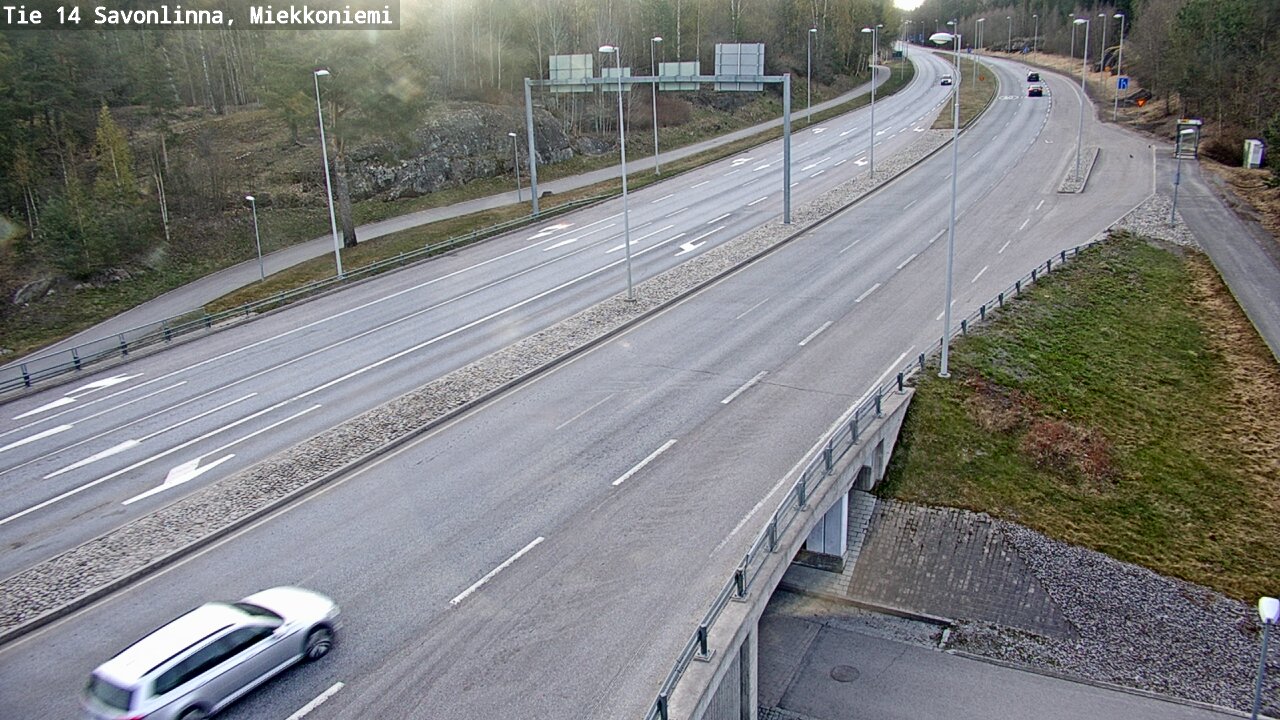 Weather Camera Image Väg 14 Nyslott, Miekkoniemi, Savonlinna, Etelä-Savo