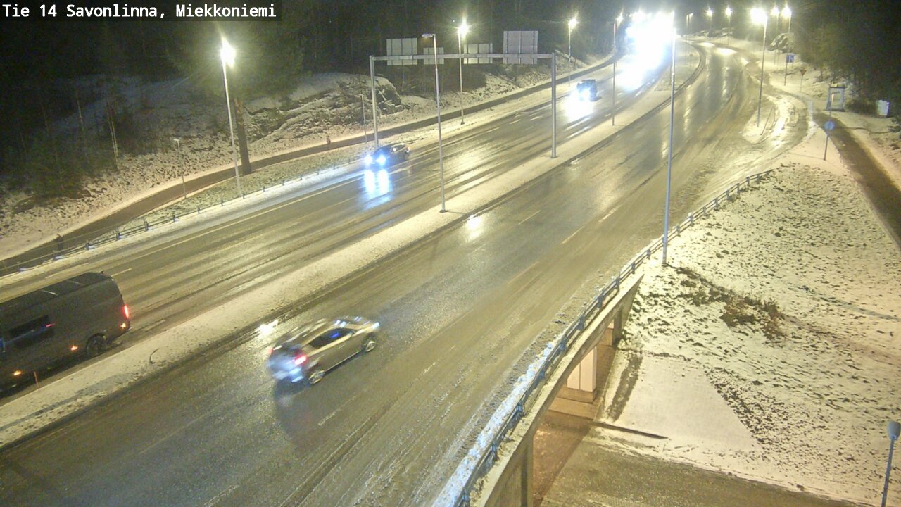 Weather Camera Image Väg 14 Nyslott, Miekkoniemi, Savonlinna, Etelä-Savo