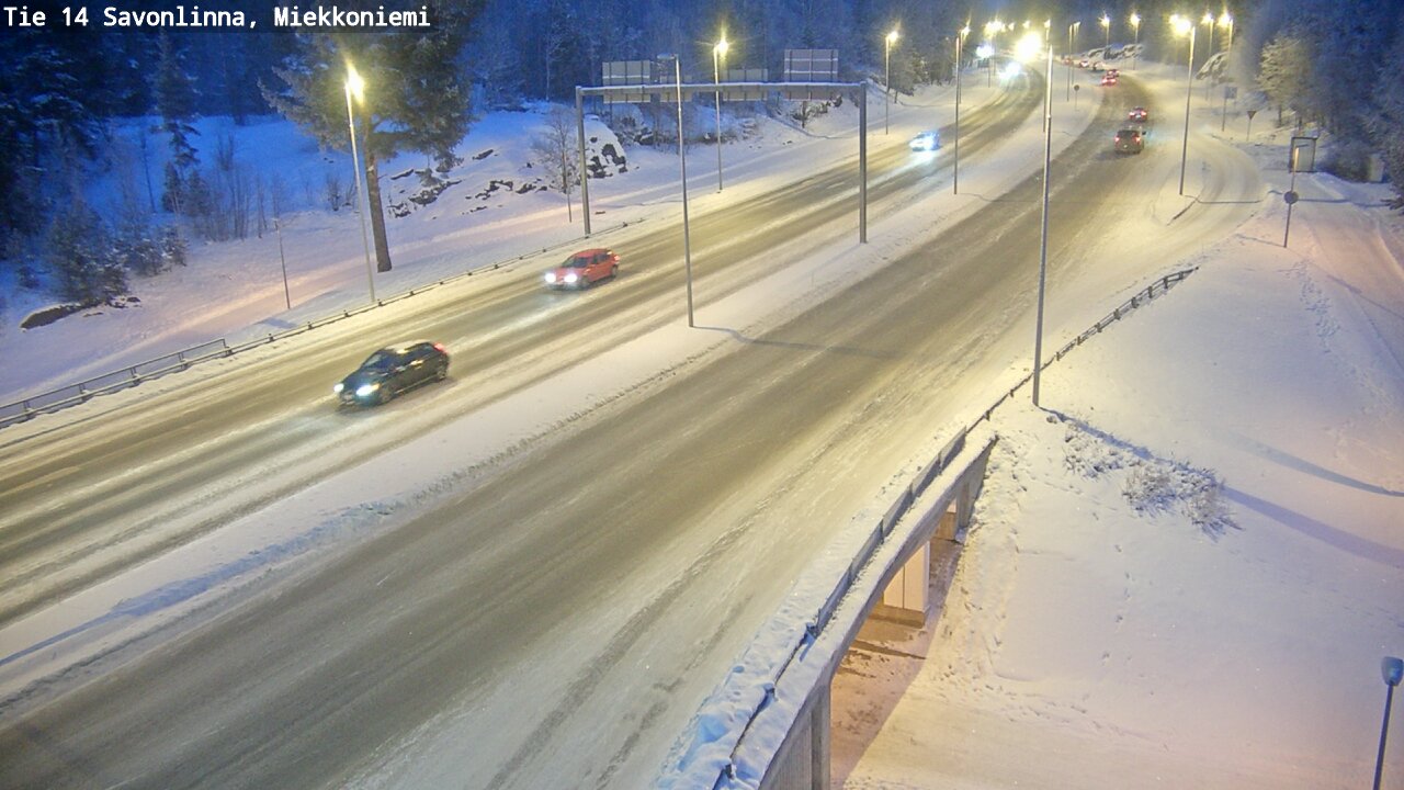 Weather Camera Image Road 14 Savonlinna, Miekkoniemi, Savonlinna, Etelä-Savo