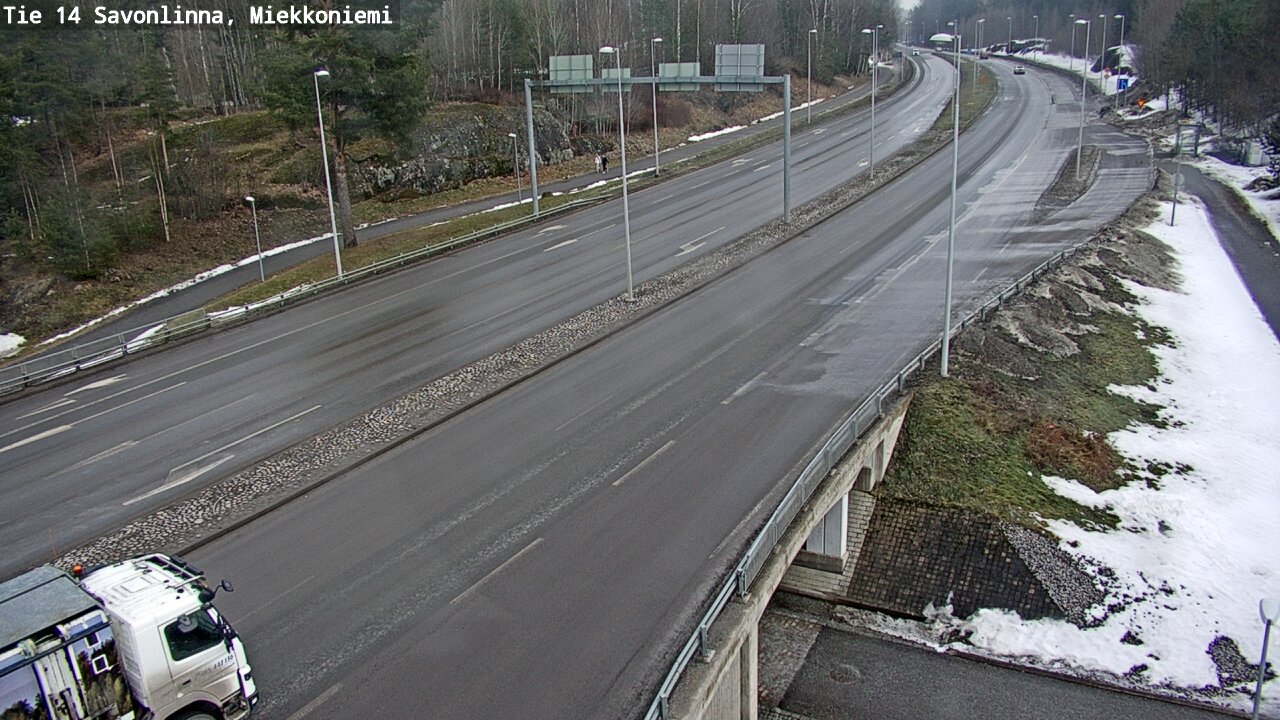 Weather Camera Image Väg 14 Nyslott, Miekkoniemi, Savonlinna, Etelä-Savo