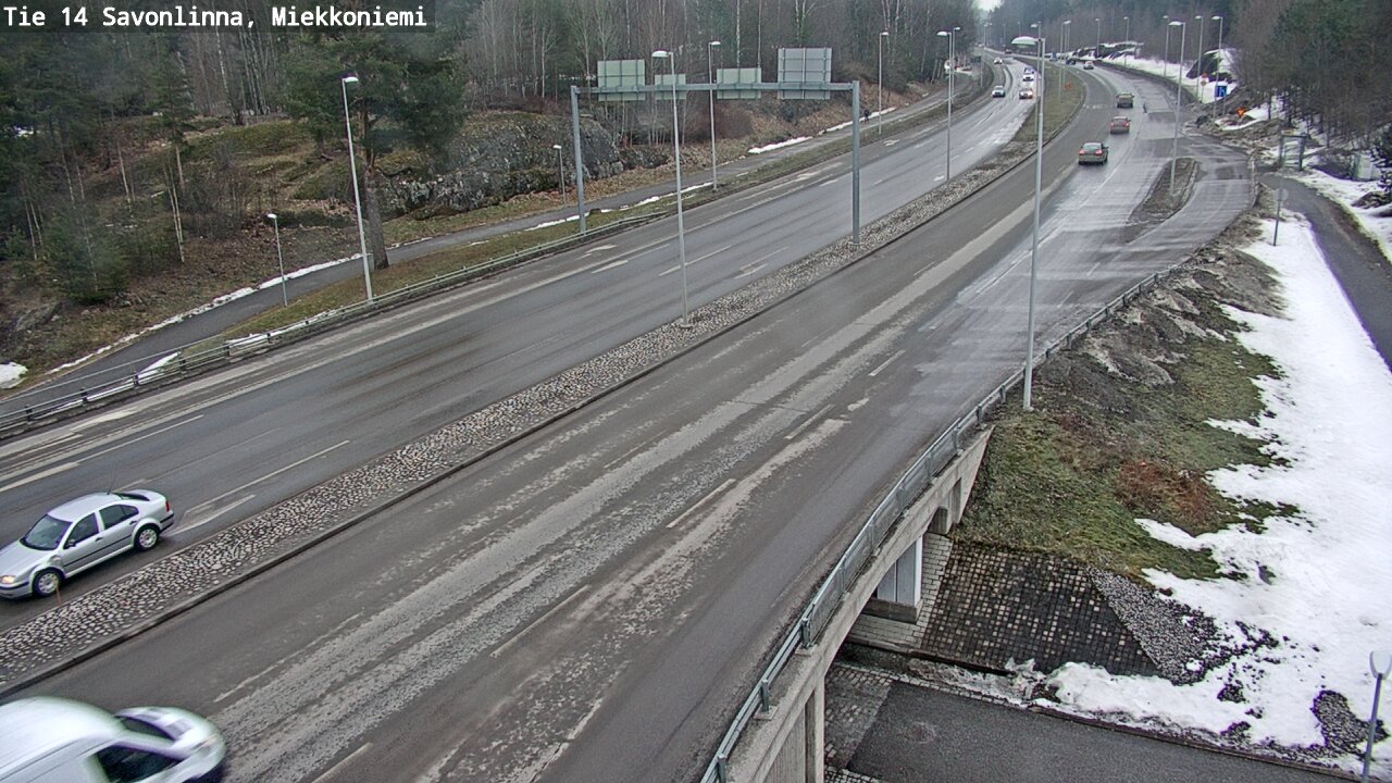 Weather Camera Image Väg 14 Nyslott, Miekkoniemi, Savonlinna, Etelä-Savo