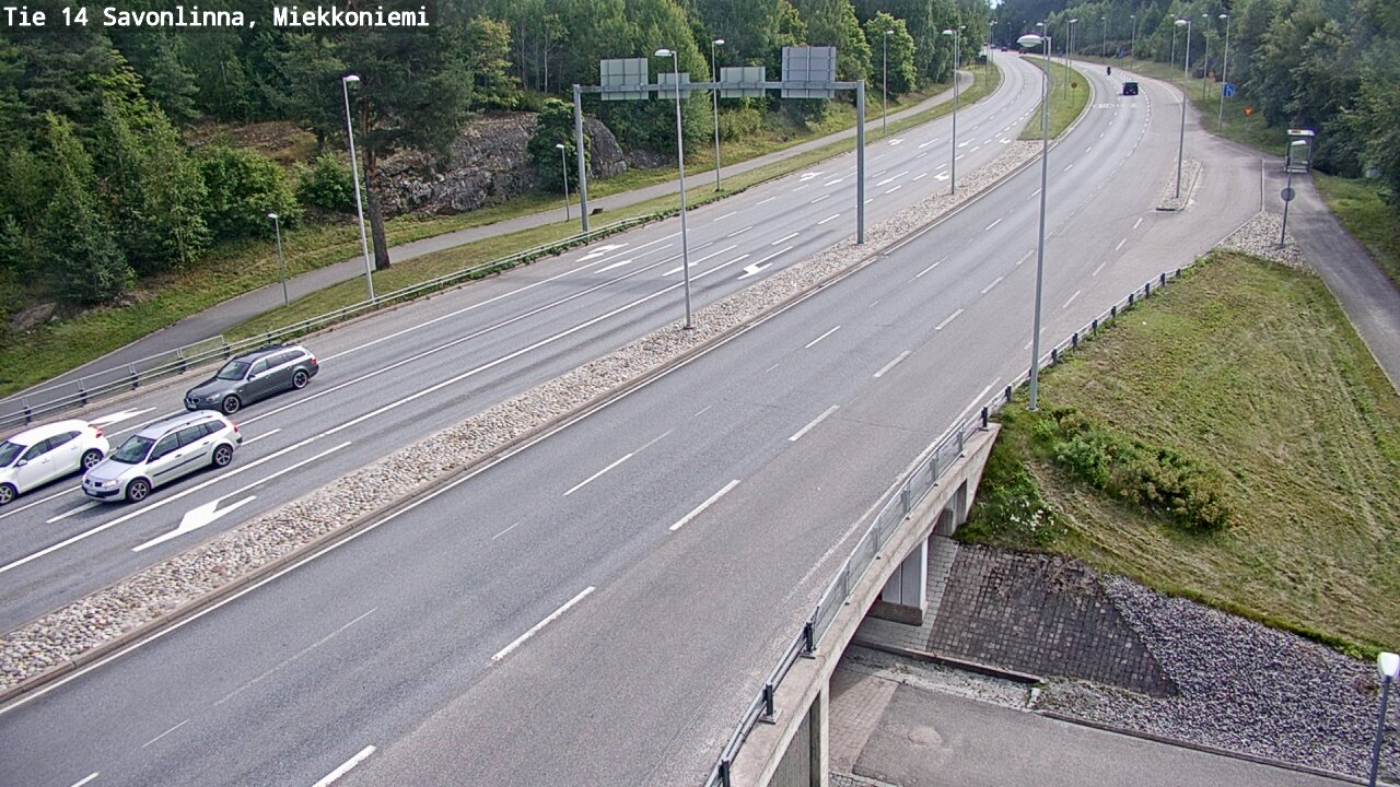 Weather Camera Image Road 14 Savonlinna, Miekkoniemi, Savonlinna, Etelä-Savo