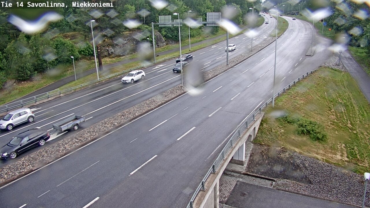 Weather Camera Image Road 14 Savonlinna, Miekkoniemi, Savonlinna, Etelä-Savo