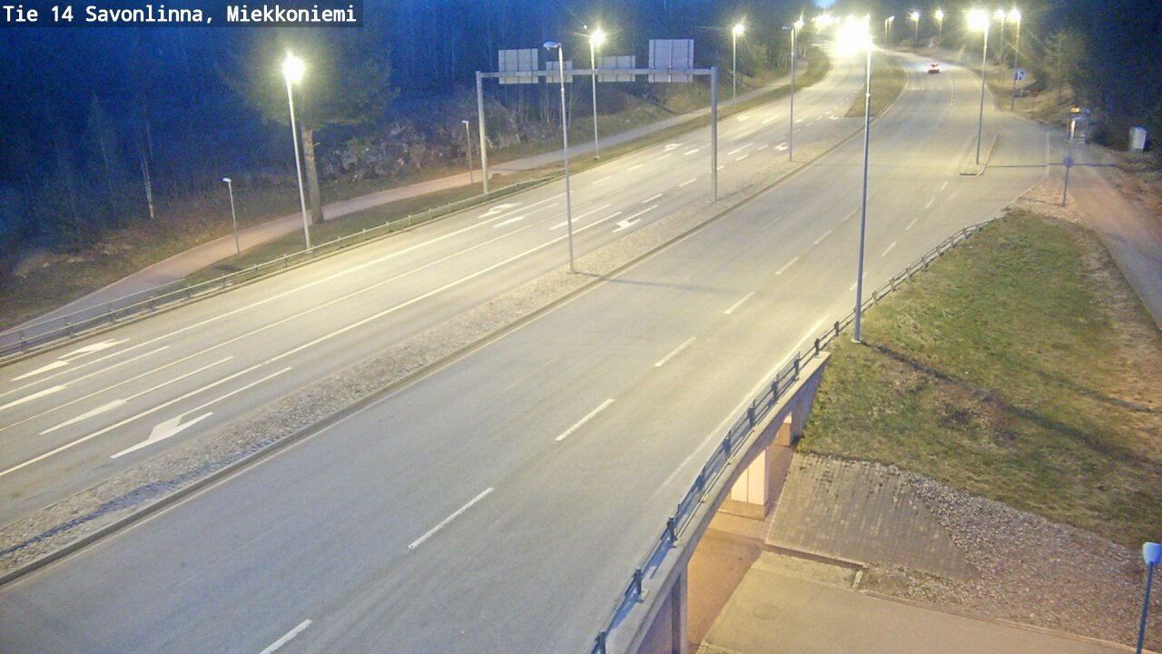 Weather Camera Image Road 14 Savonlinna, Miekkoniemi, Savonlinna, Etelä-Savo