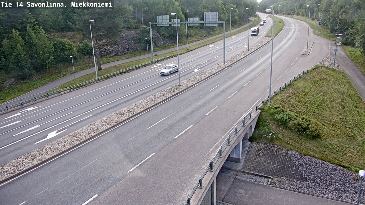 Weather Camera Image Road 14 Savonlinna, Miekkoniemi, Savonlinna, Etelä-Savo