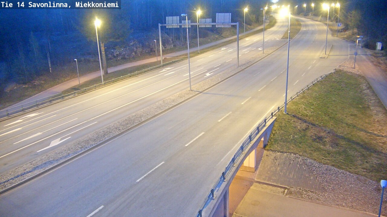 Weather Camera Image Road 14 Savonlinna, Miekkoniemi, Savonlinna, Etelä-Savo