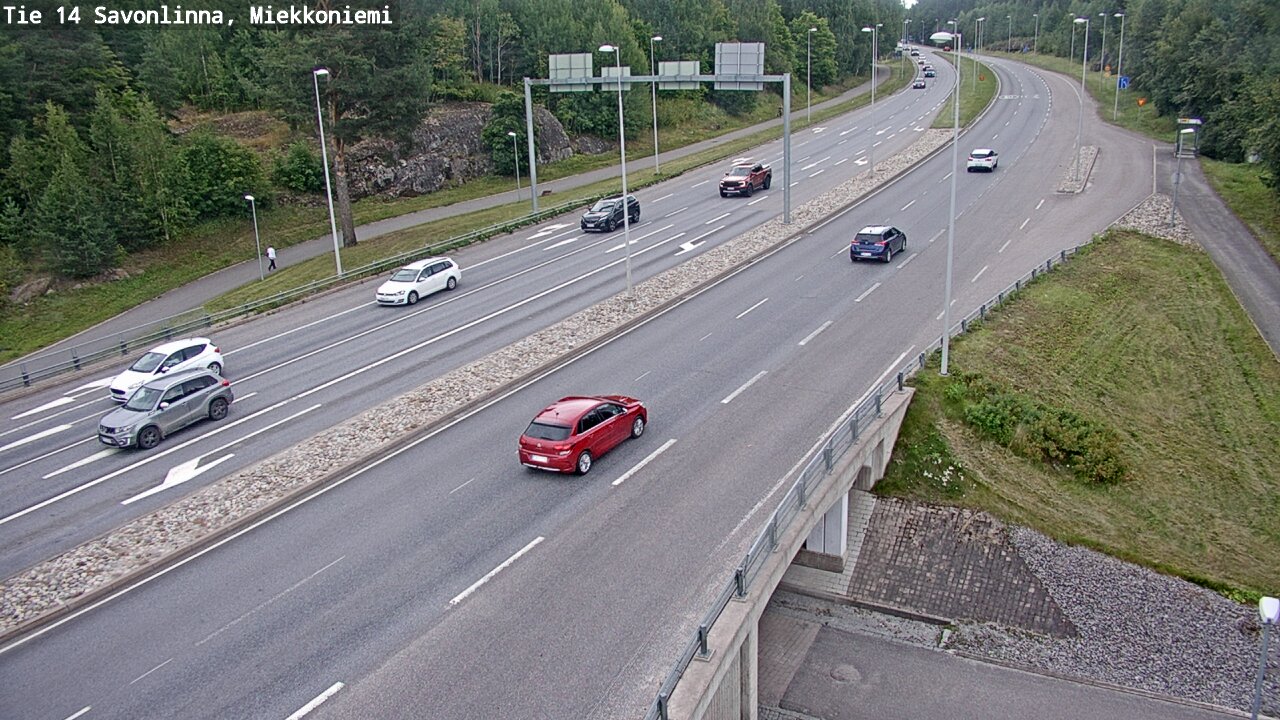 Weather Camera Image Road 14 Savonlinna, Miekkoniemi, Savonlinna, Etelä-Savo