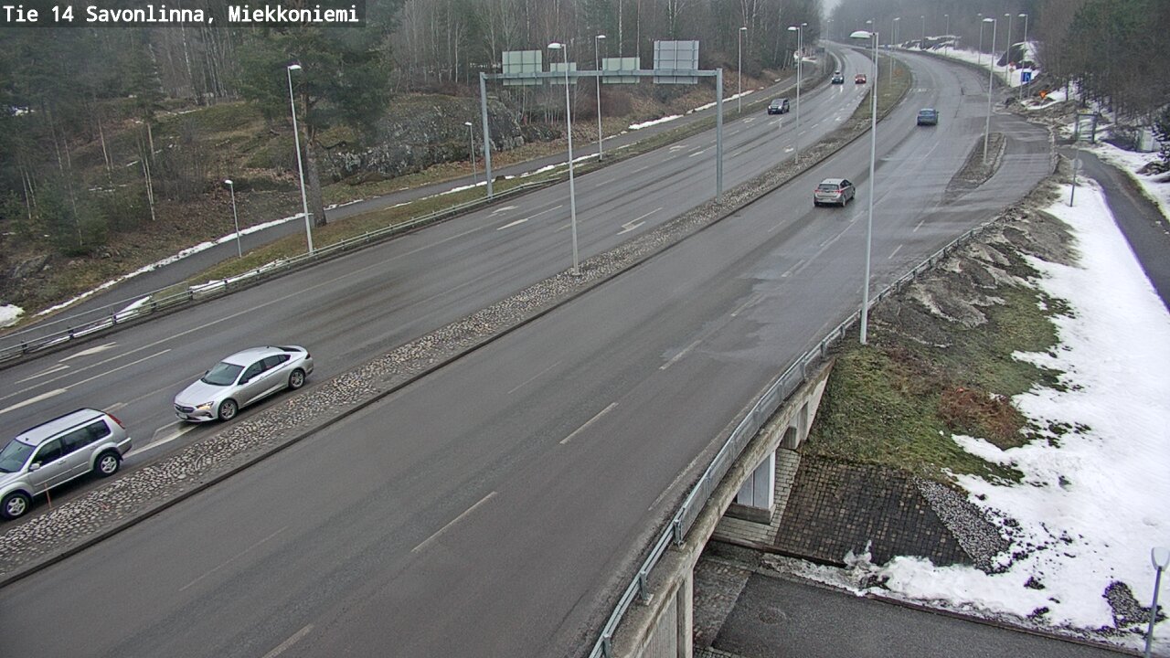 Weather Camera Image Väg 14 Nyslott, Miekkoniemi, Savonlinna, Etelä-Savo