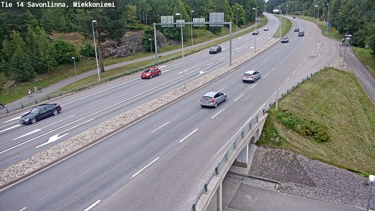 Weather Camera Image Väg 14 Nyslott, Miekkoniemi, Savonlinna, Etelä-Savo