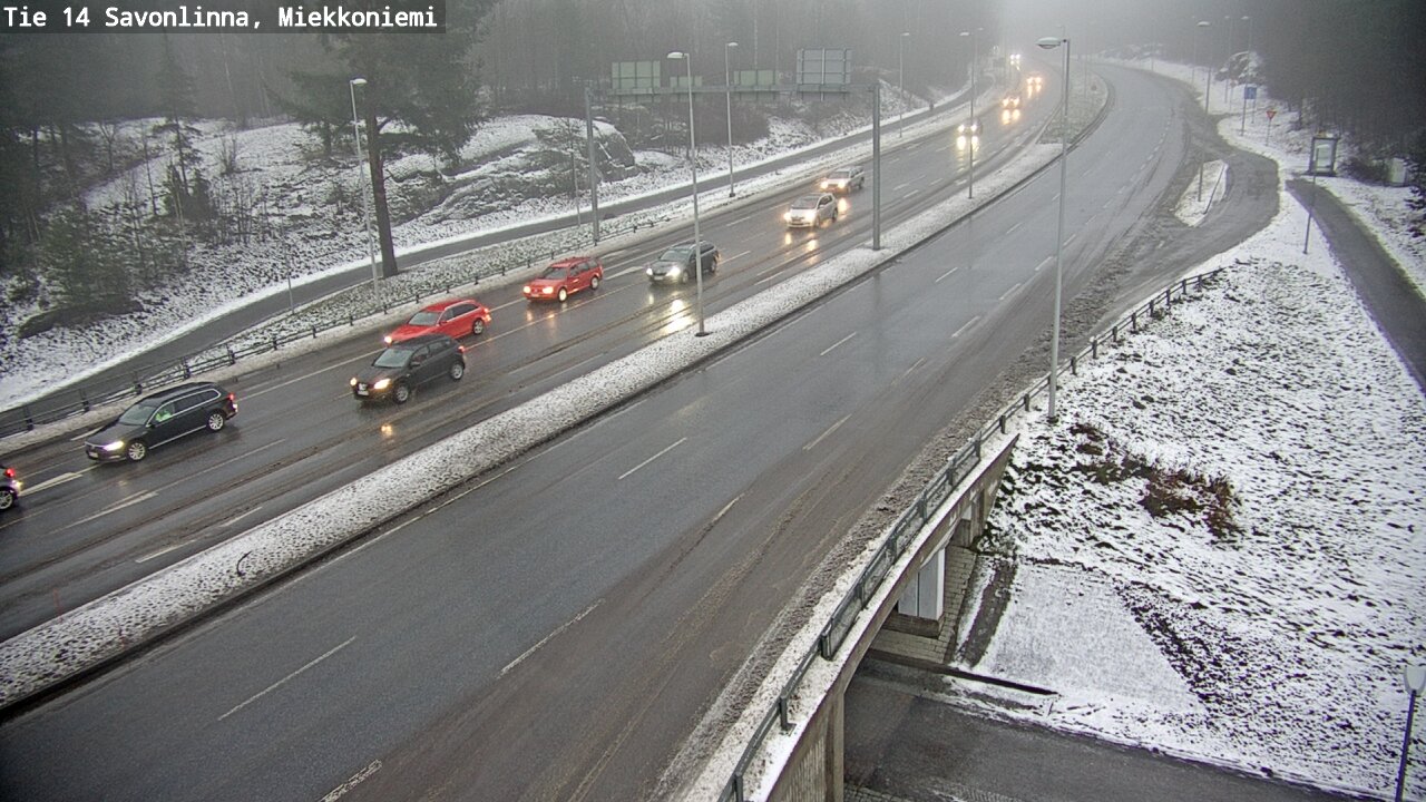 Weather Camera Image Väg 14 Nyslott, Miekkoniemi, Savonlinna, Etelä-Savo