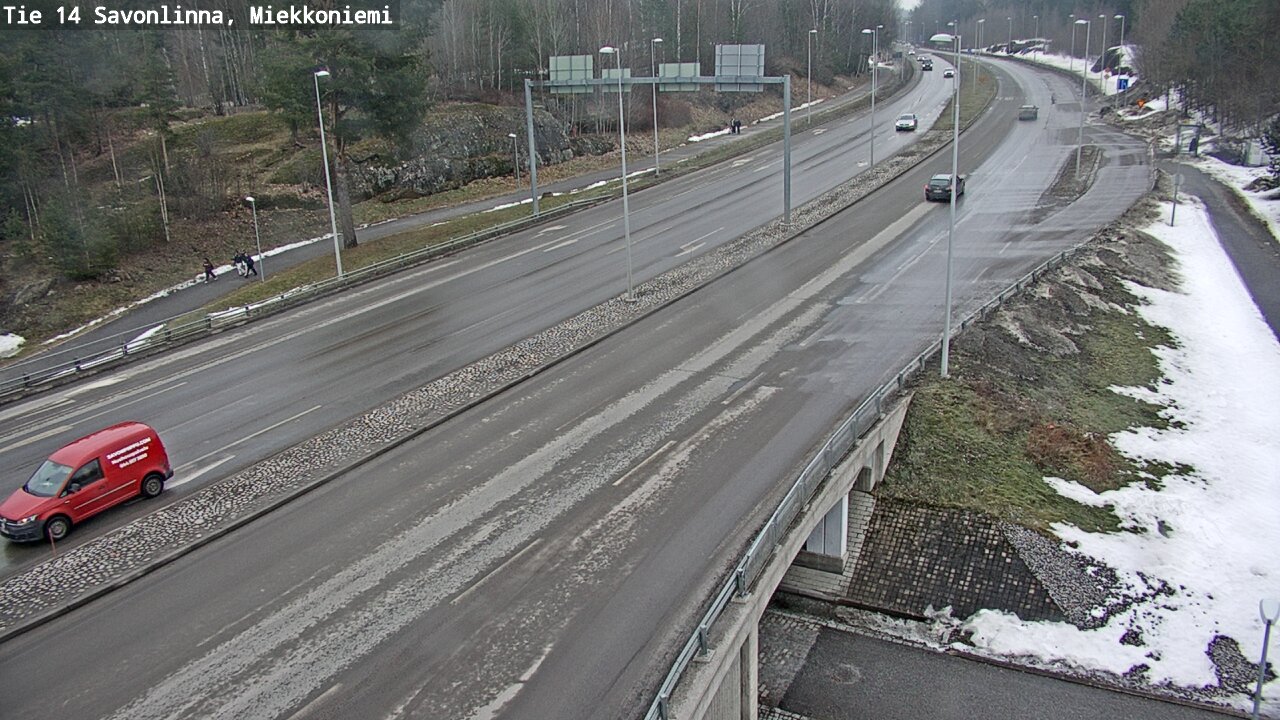 Weather Camera Image Väg 14 Nyslott, Miekkoniemi, Savonlinna, Etelä-Savo