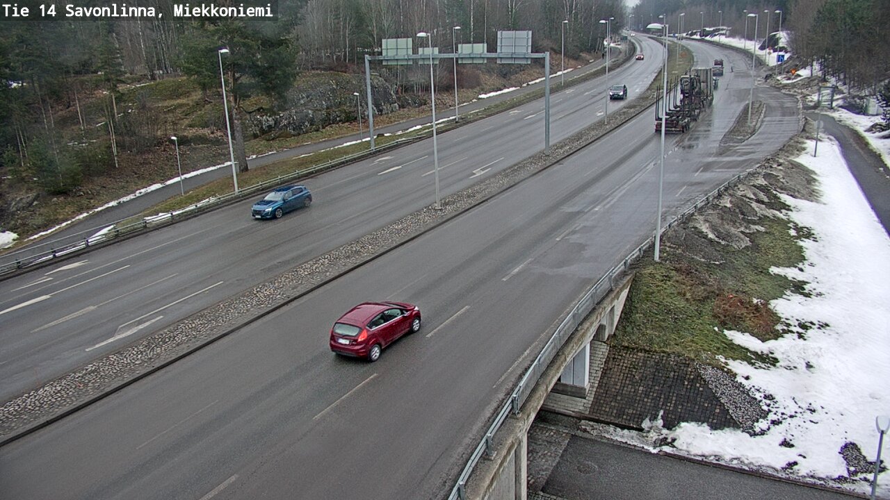 Weather Camera Image Väg 14 Nyslott, Miekkoniemi, Savonlinna, Etelä-Savo