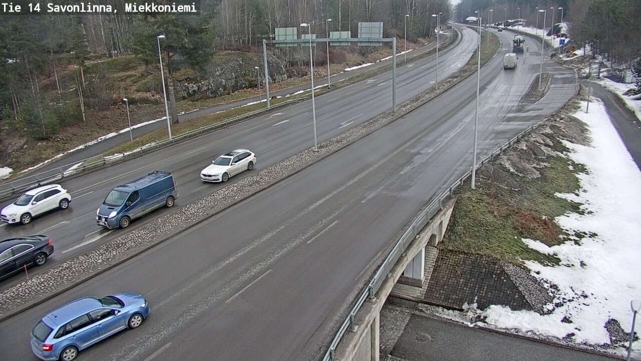 Weather Camera Image Väg 14 Nyslott, Miekkoniemi, Savonlinna, Etelä-Savo