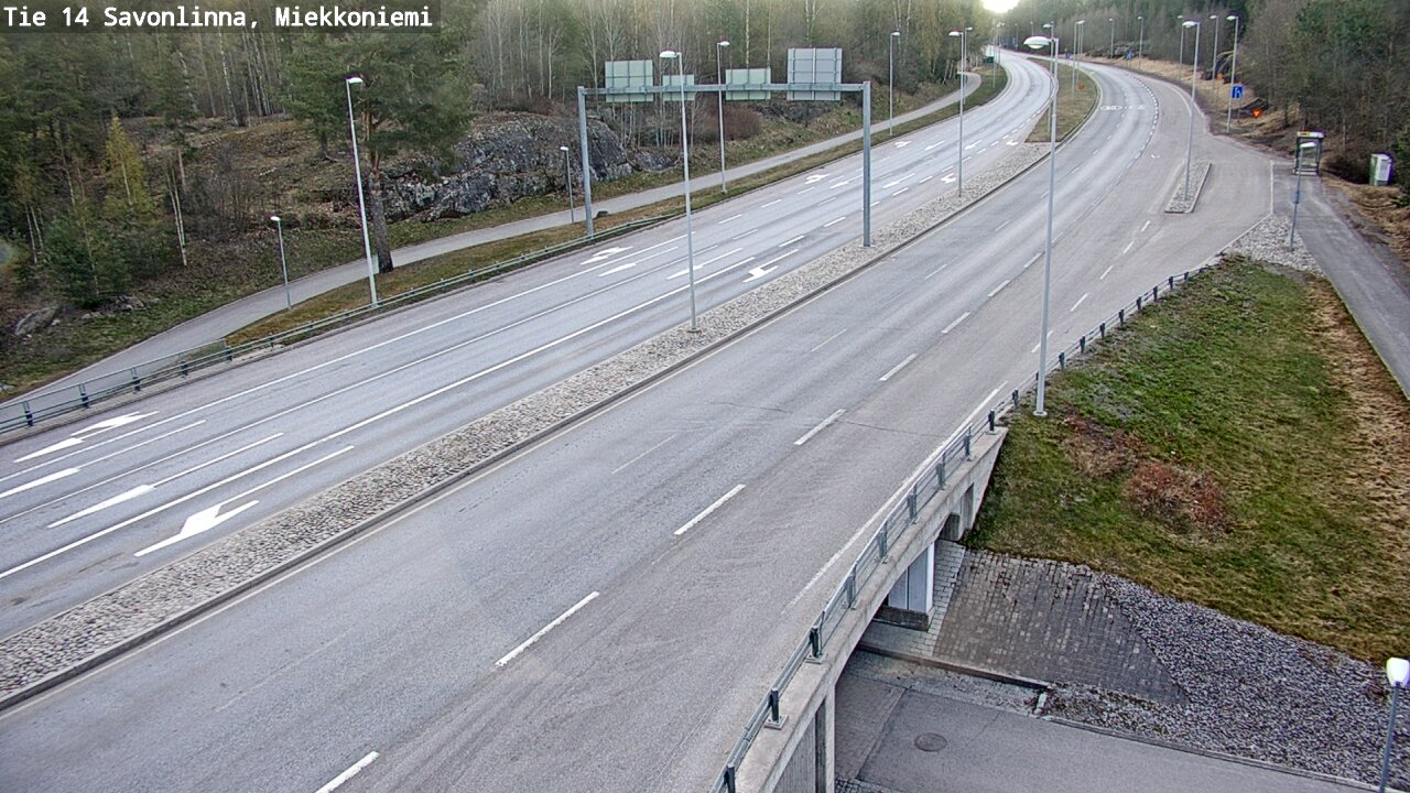 Weather Camera Image Väg 14 Nyslott, Miekkoniemi, Savonlinna, Etelä-Savo