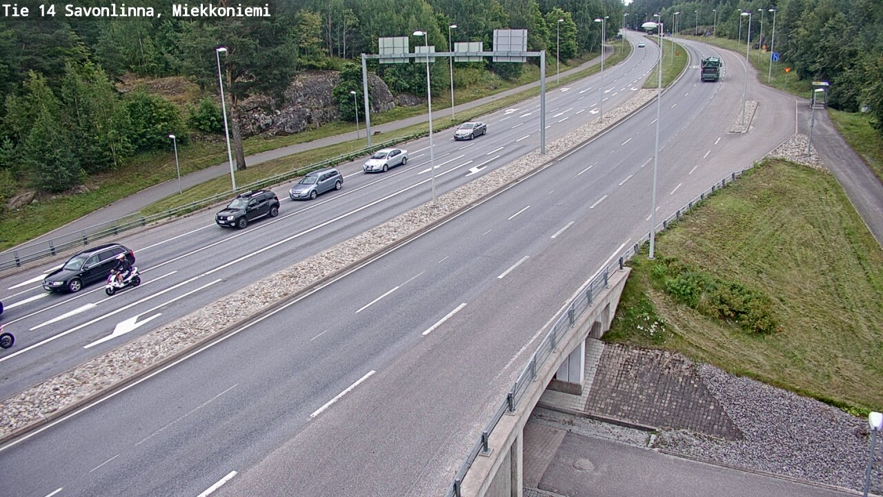Weather Camera Image Road 14 Savonlinna, Miekkoniemi, Savonlinna, Etelä-Savo
