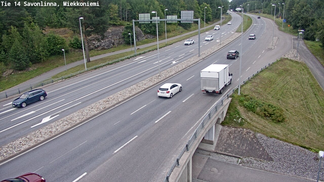 Weather Camera Image Road 14 Savonlinna, Miekkoniemi, Savonlinna, Etelä-Savo