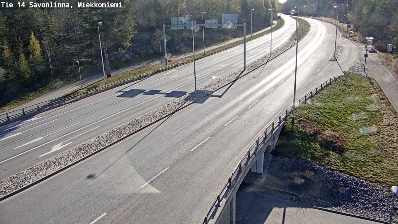 Weather Camera Image Väg 14 Nyslott, Miekkoniemi, Savonlinna, Etelä-Savo