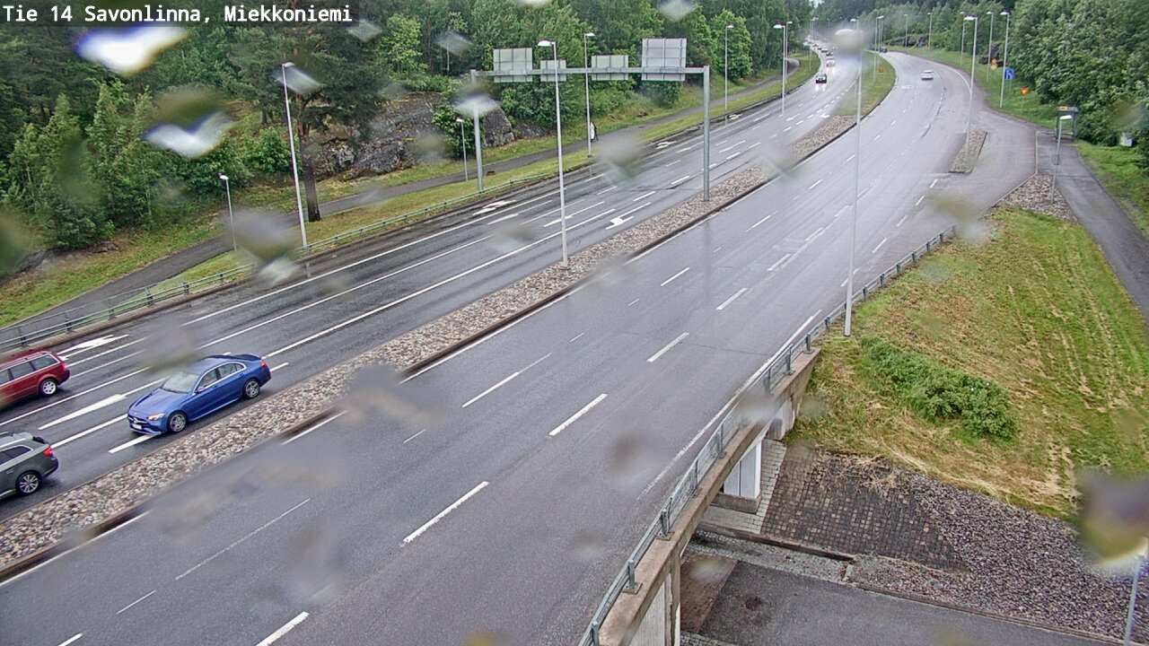 Weather Camera Image Väg 14 Nyslott, Miekkoniemi, Savonlinna, Etelä-Savo