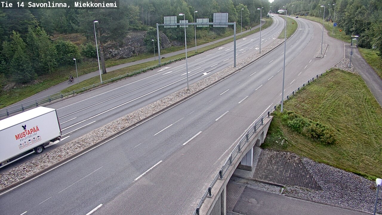 Weather Camera Image Road 14 Savonlinna, Miekkoniemi, Savonlinna, Etelä-Savo