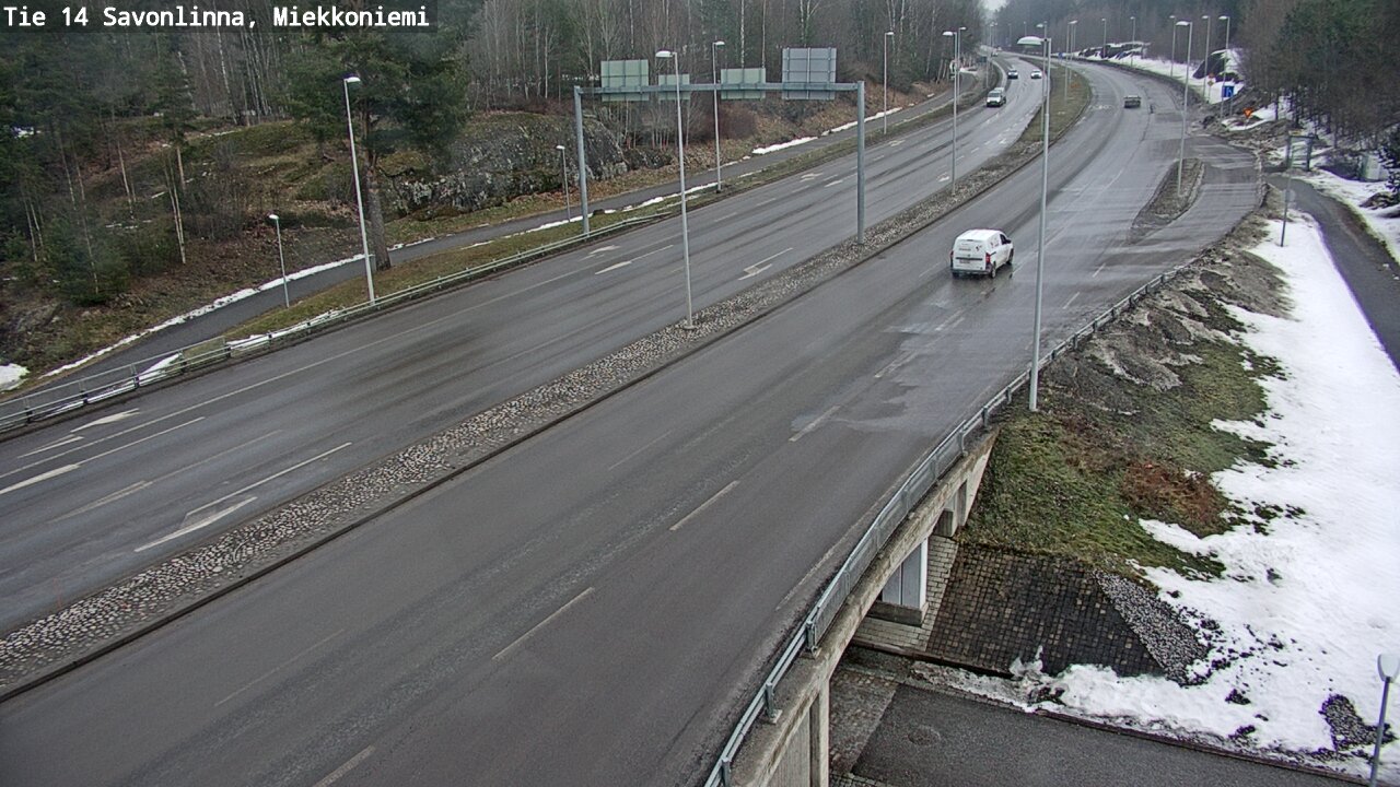 Weather Camera Image Väg 14 Nyslott, Miekkoniemi, Savonlinna, Etelä-Savo