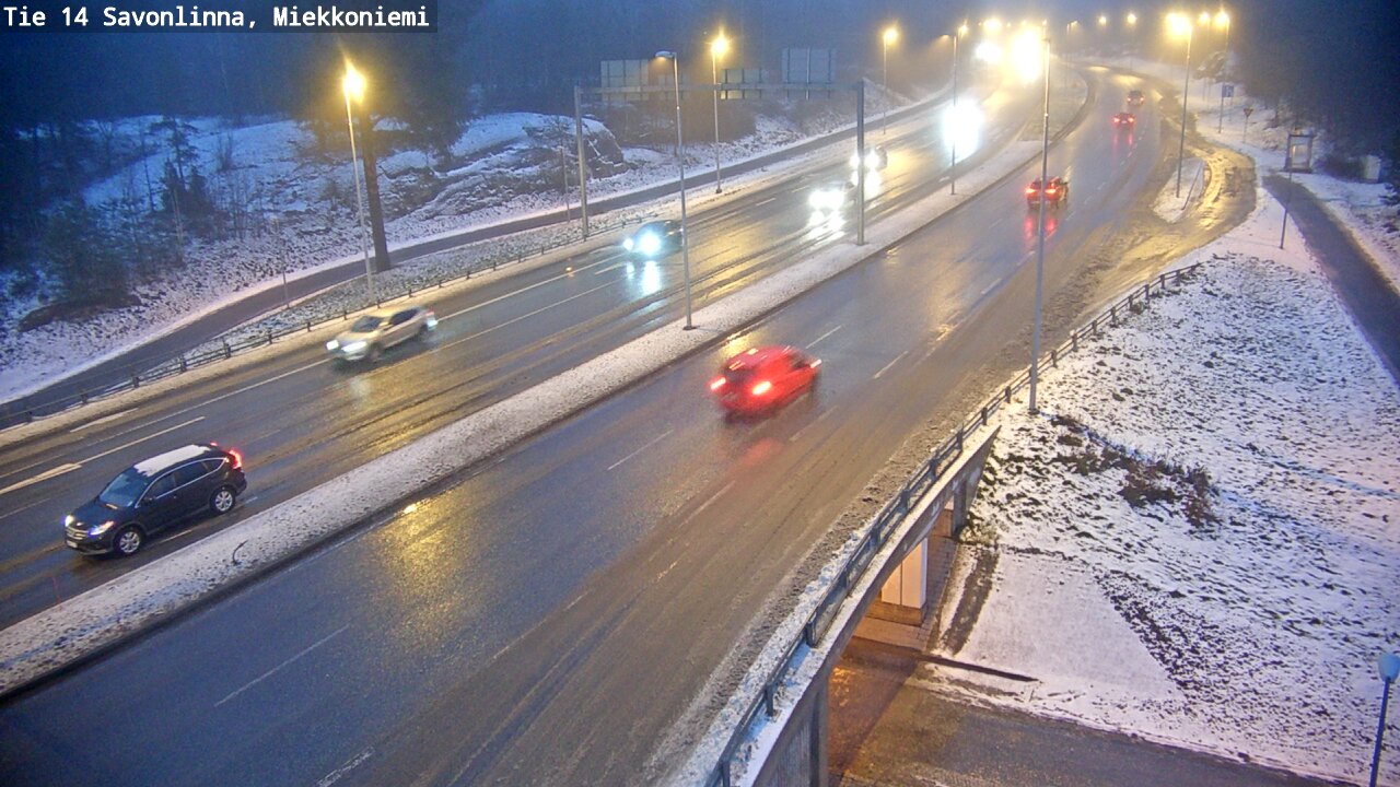 Weather Camera Image Väg 14 Nyslott, Miekkoniemi, Savonlinna, Etelä-Savo