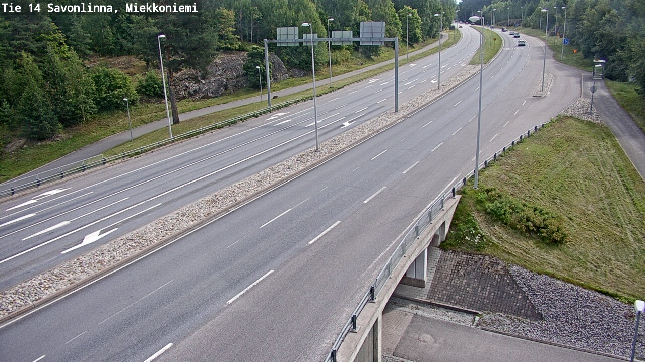 Weather Camera Image Road 14 Savonlinna, Miekkoniemi, Savonlinna, Etelä-Savo