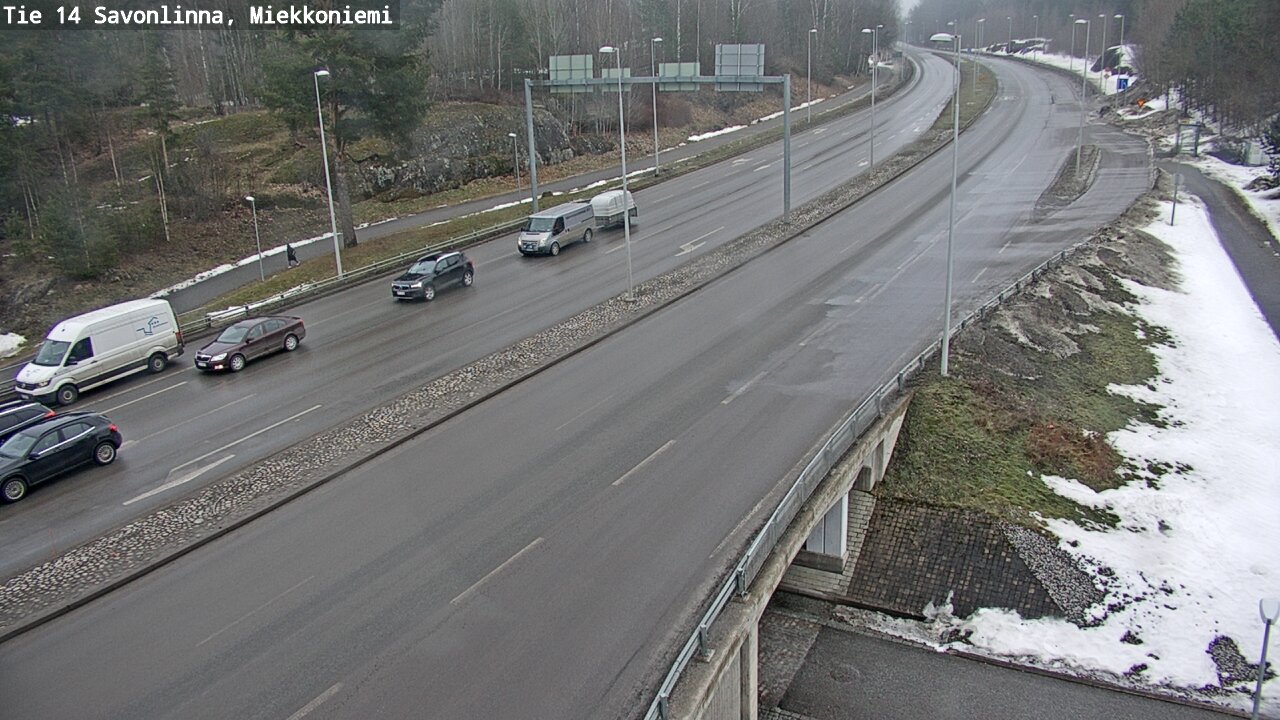 Weather Camera Image Väg 14 Nyslott, Miekkoniemi, Savonlinna, Etelä-Savo