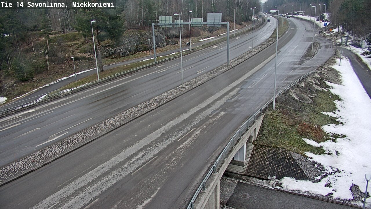 Weather Camera Image Väg 14 Nyslott, Miekkoniemi, Savonlinna, Etelä-Savo