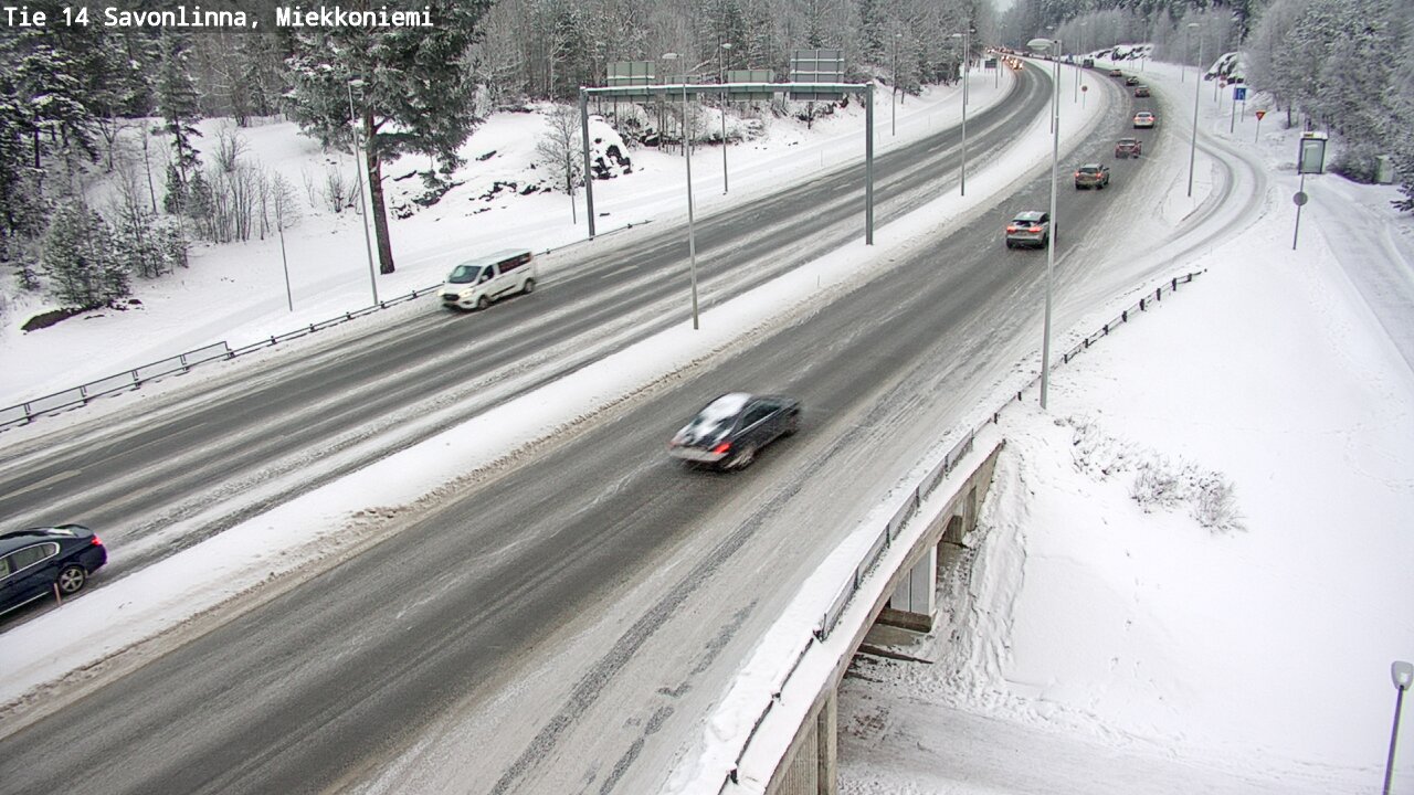 Weather Camera Image Road 14 Savonlinna, Miekkoniemi, Savonlinna, Etelä-Savo